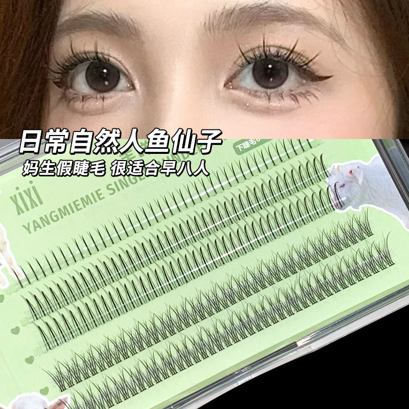 Lông Mi Giả Siêu Mịn Tự Nhiên Hình Quạt Đuôi Cá Cho Người Mới Bắt Đầu