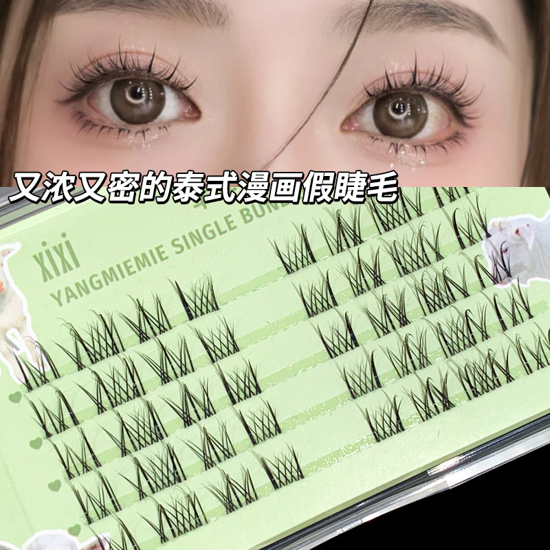 Lông Mi Giả Siêu Mịn Tự Nhiên Hình Quạt Đuôi Cá Cho Người Mới Bắt Đầu