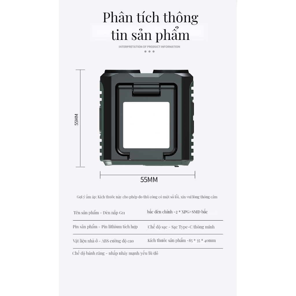 Đèn Pin Đa Năng Có Móc Khóa Nam Châm Loại c Tiện Dụng