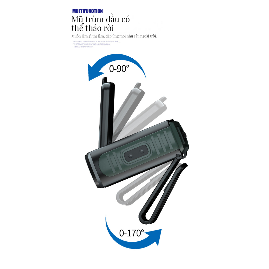 Đèn Pin Đa Năng Có Móc Khóa Nam Châm Loại c Tiện Dụng