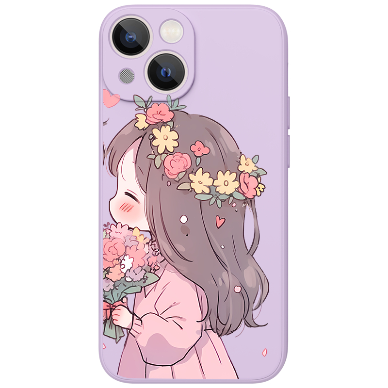 Ốp lưng JEERO mềm hoạt hình cặp đôi dễ thương đẹp độc lạ Cho iPhone 15 14 13 12 11 Pro Max SE 2020 X XR XS 8 7 ip 6S 6 Plus kute HFF3507