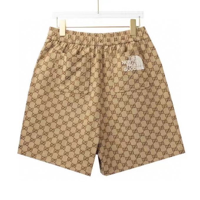 Gucc1 Quần Short Vải jacquard Thêu Họa Tiết Sau Lưng Phong Cách unisex