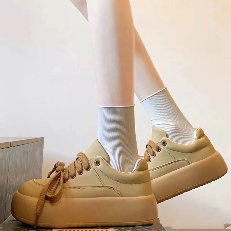 🔥Gửi chất tẩy rửa🔥Giày Thể Thao Đế Phẳng Phong Cách Harajuku Hồng Kông Thời Trang Mùa Thu Hàng Mới 2023