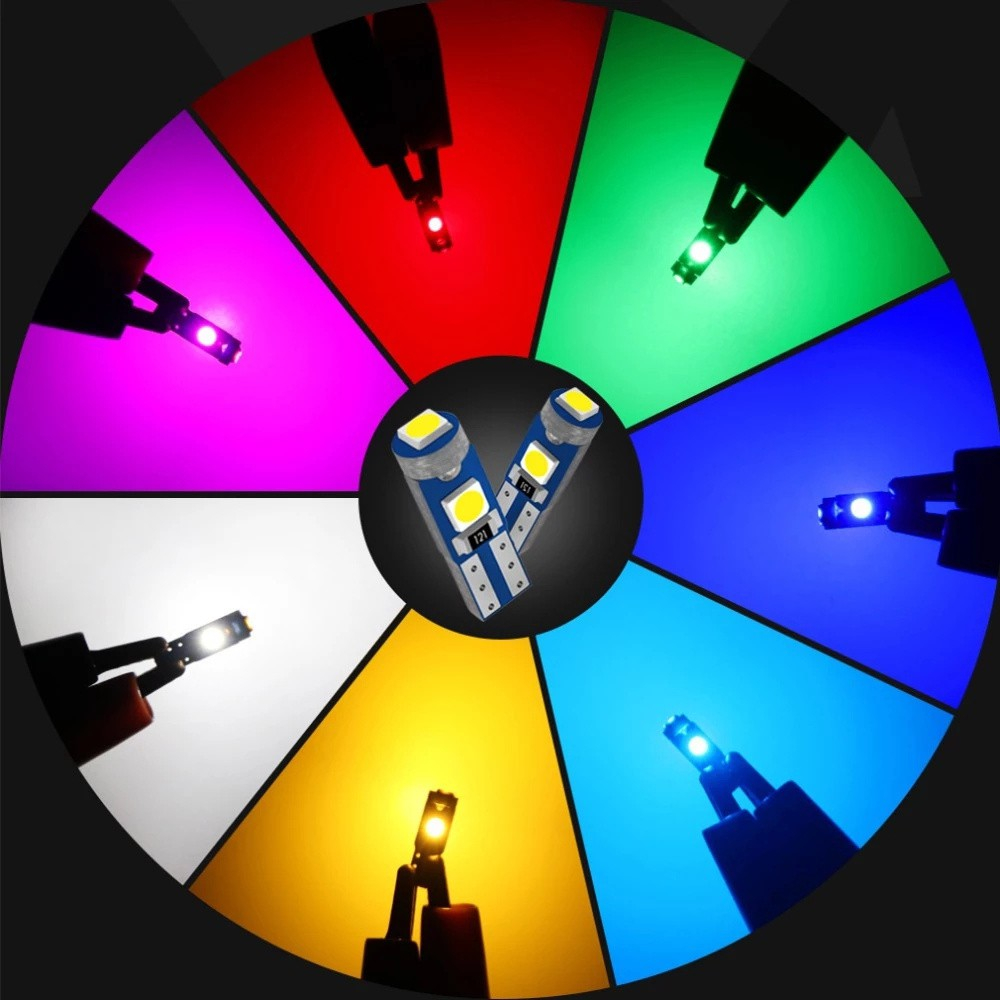 Bóng Đèn Led T5 W3W W1.2W 27 74 86 206 3SMD 3030 Gắn Bảng Điều Khiển Dành Cho Ô Tô