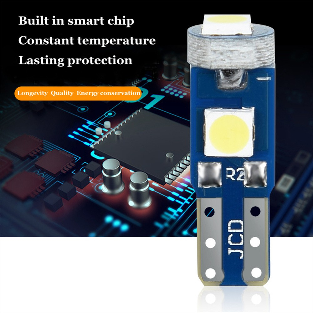 Bóng Đèn Led T5 W3W W1.2W 27 74 86 206 3SMD 3030 Gắn Bảng Điều Khiển Dành Cho Ô Tô