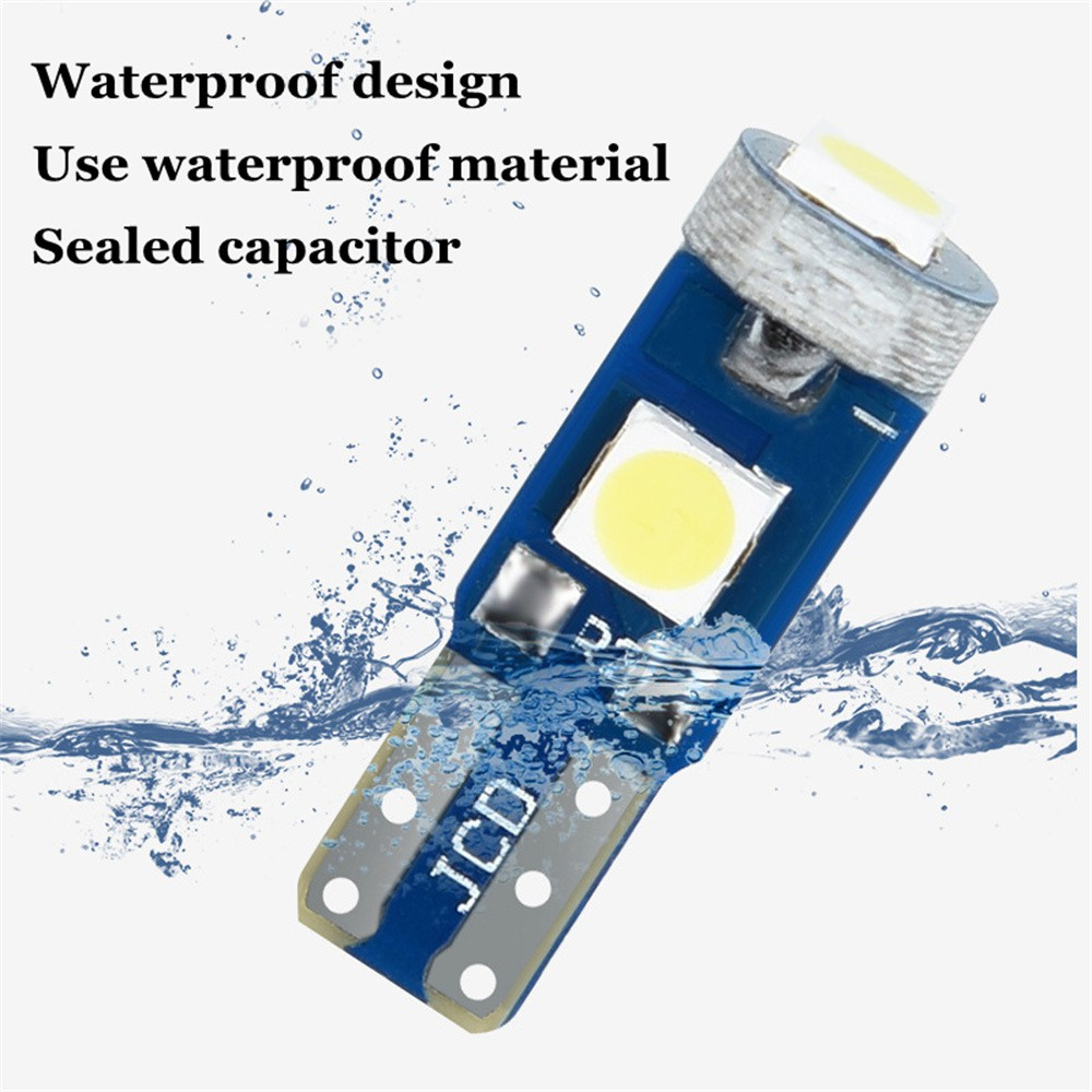 Bóng Đèn Led T5 W3W W1.2W 27 74 86 206 3SMD 3030 Gắn Bảng Điều Khiển Dành Cho Ô Tô