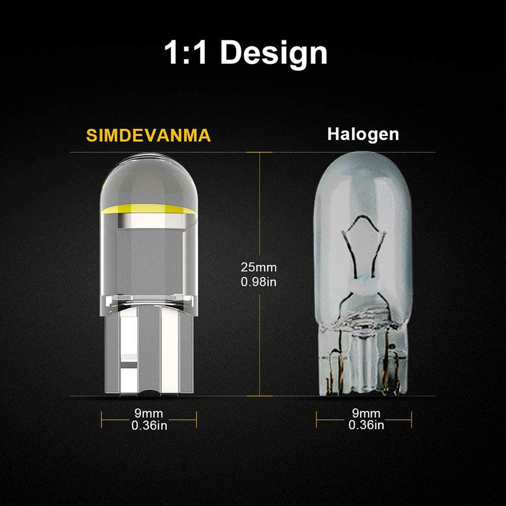 Bóng Đèn LED T10 W5W 168 2825 COB Chất Lượng Cao Dành Cho Xe Hơi