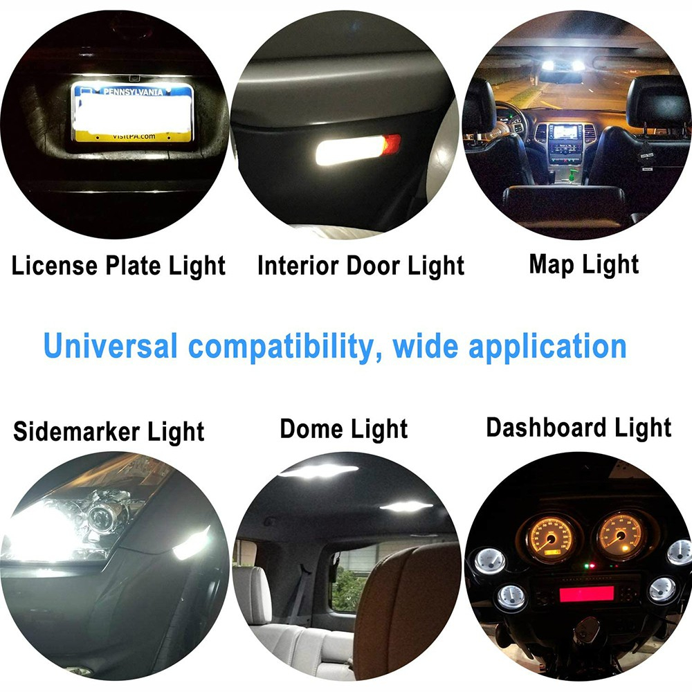 Bóng Đèn LED T10 W5W 168 2825 COB Chất Lượng Cao Dành Cho Xe Hơi