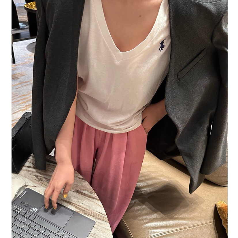 2023 mới rapha laurant v-neck t-shirt