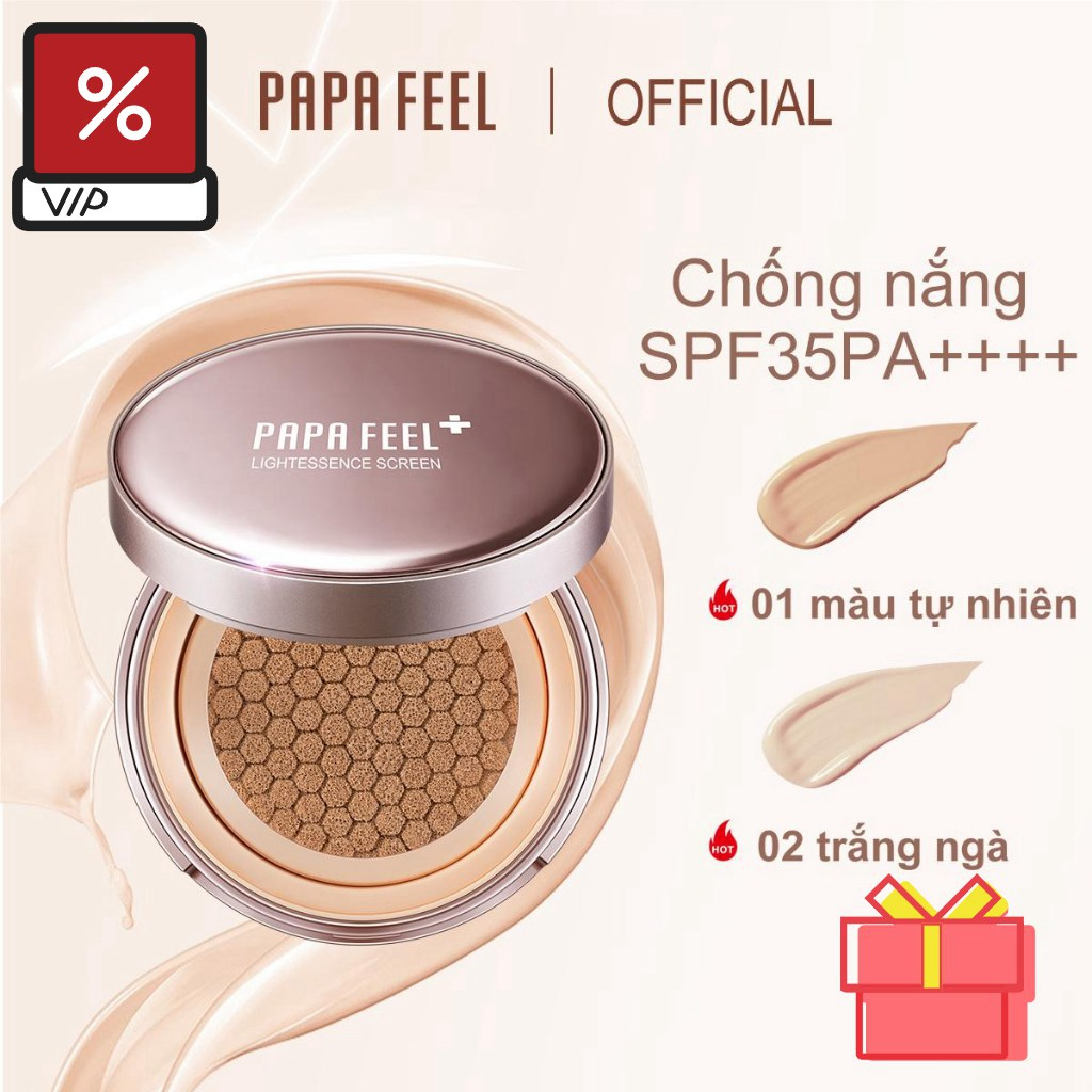 Phấn nước PAPA FEEL SPF35 PA++++ 11g  chống nắng cho làn da đẹp tự nhiên chống nước kết cấu mỏng nhẹ che phủ hoàn hảo làm mờ lỗ chân lông | BigBuy360 - bigbuy360.vn