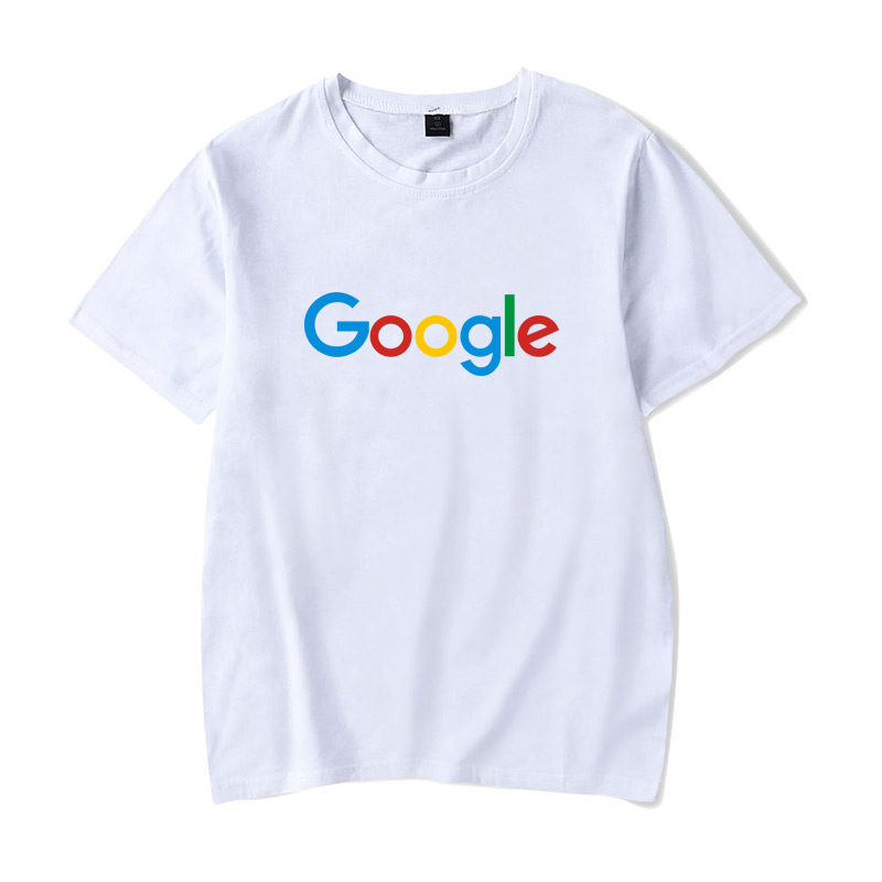 Google Áo Thun Tay Ngắn Chất Liệu cotton size Lớn xxs-4xl 2126a Cho Nam Nữ