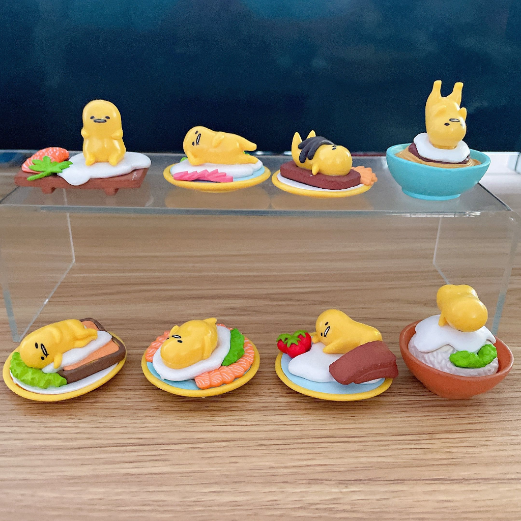 Set 8 Mô Hình Nhân Vật Phim Hoạt Hình Gudetama 4.5cm