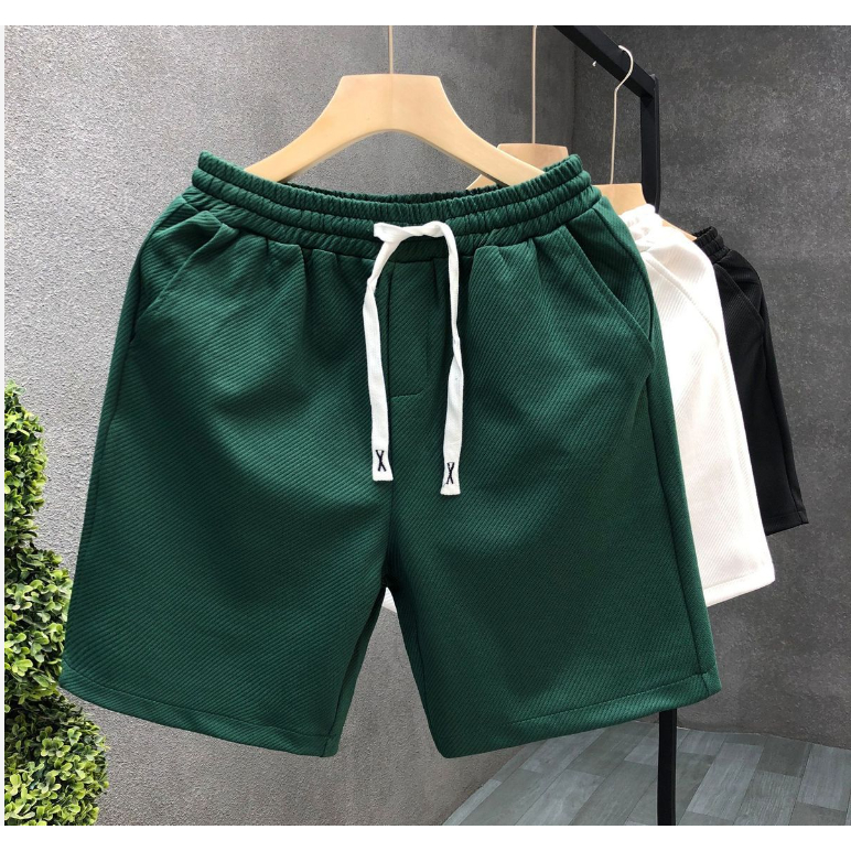 Quần Short Họa Tiết Tối Màu Đơn Giản Thời Trang Mùa Hè Hàng Mới Dành Cho Nam