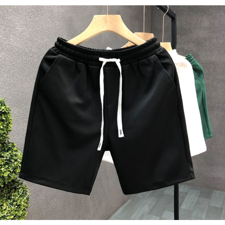 Quần Short Họa Tiết Tối Màu Đơn Giản Thời Trang Mùa Hè Hàng Mới Dành Cho Nam