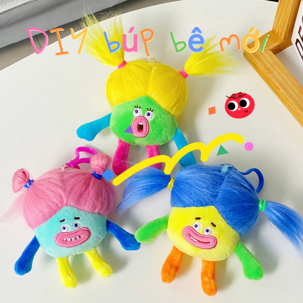 🌈có Sẵn🌈Búp Bê Nhồi Bông Nhiều Màu Sắc Dễ Thương Búp Bê Nhồi Bông Hình 12 Cung Hoàng Đạo Tóc Dài 11cm Dễ Thương Ngộ Nghĩnh Đáng Yêu Doll Búp Bê Cung Hoàng Đạo
