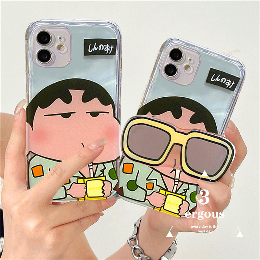 Ốp lưng điện thoại huawei nova 7i 9 7pro 7se 6se 4e 3i p30 lite y9 prime honor 8x hoạt hình kính râm dễ thương bút chì màu shinchan clear soft protection cover phone
