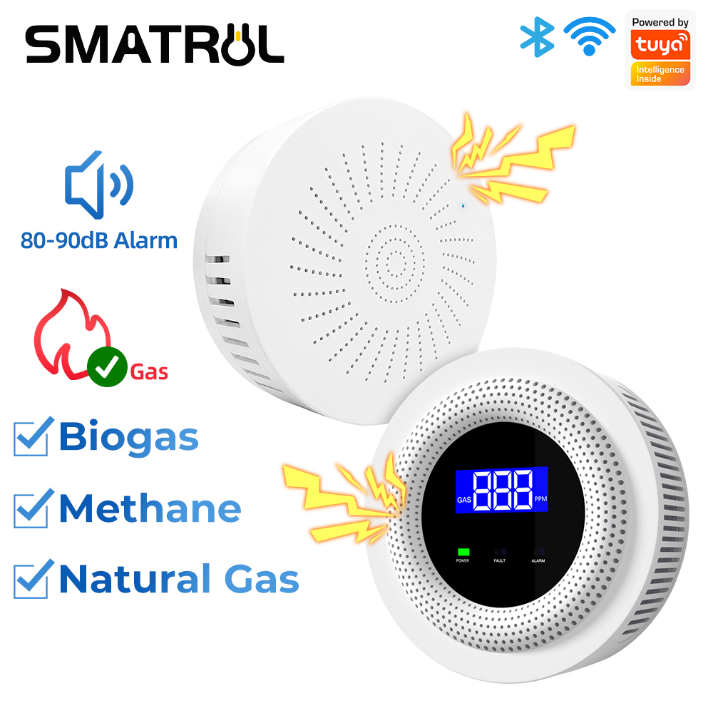 Smatrul tuya wifi Cảm Biến Khí gas Thông Minh An Toàn Chống Rò Rỉ Cho Nhà Bếp