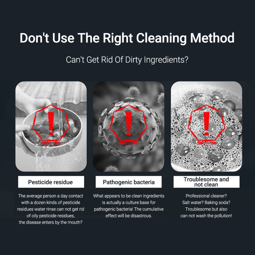 Xiaomi Thiết Bị Làm Sạch Trái Cây Và Rau Củ Quả hormone Giảm Vi Khuẩn Cho Nhà Bếp