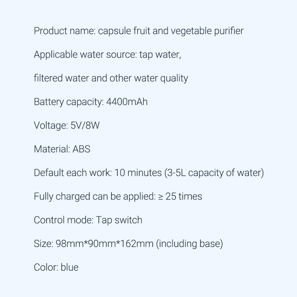 Xiaomi Thiết Bị Làm Sạch Trái Cây Và Rau Củ Quả hormone Giảm Vi Khuẩn Cho Nhà Bếp