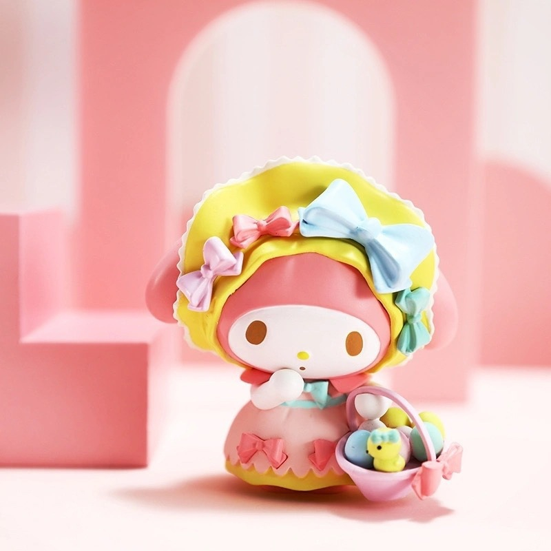 Mô Hình Giỏ Hoa sanrio my melody 5.8cm Bằng pvc Phong Cách Hoạt Hình Dễ Thương Trang Trí Bánh Kem