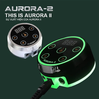 Aurora-2 bộ nguồn máy xoay tạm thời chuyên nghiệp cho máy xăm nghệ thuật