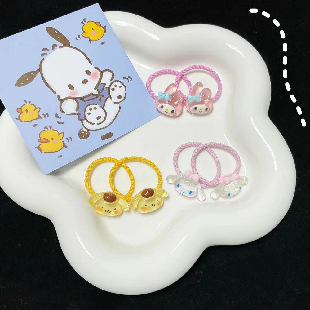 Bộ 2 Dây Buộc Tóc sanrio Bằng Da Dễ Thương h0144