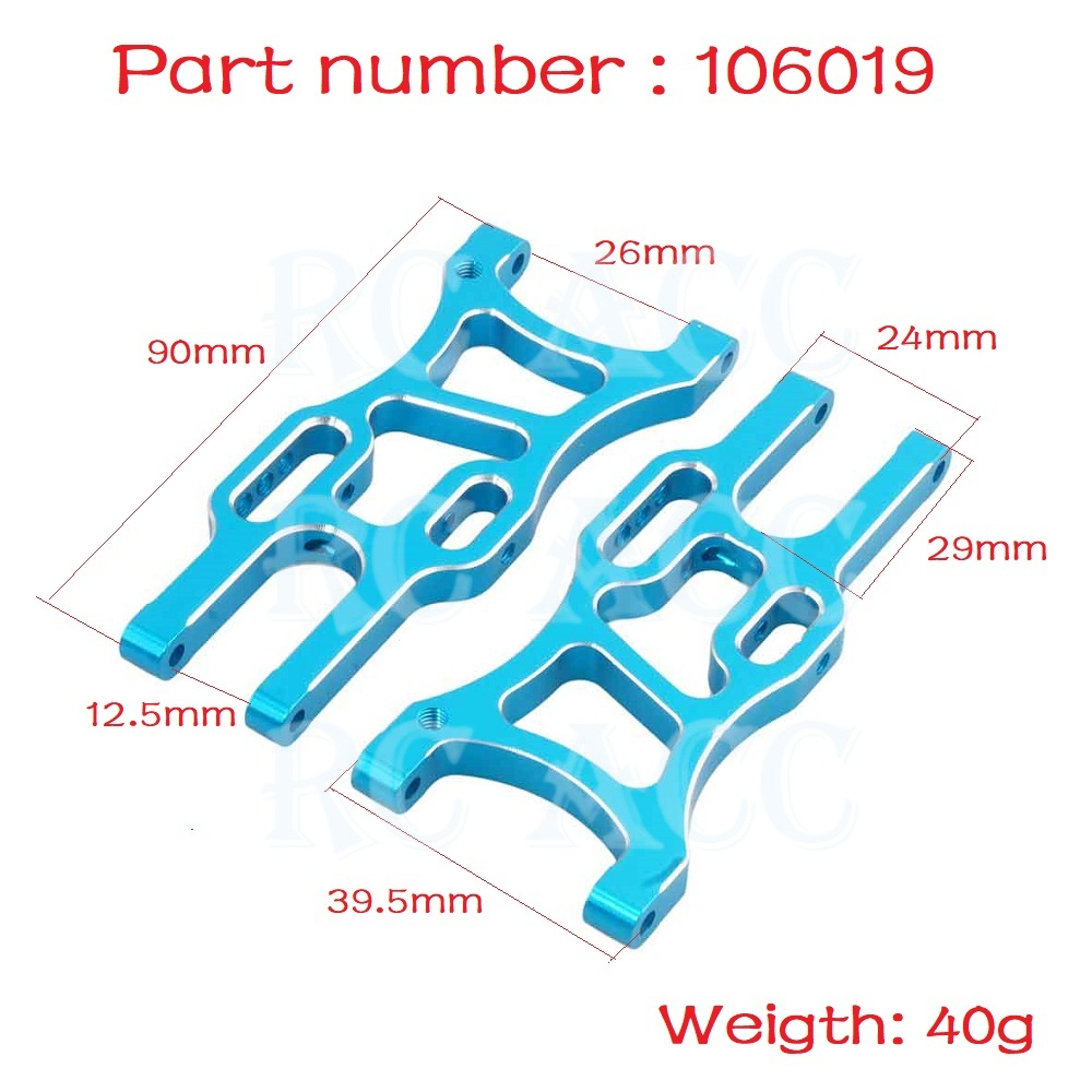 Xe Rc 106019 Phụ Kiện Ống Nhôm06011 Cho Xe Điều Khiển Từ Xa 1/10 HSP 94105 94106 94107 94107Pro 94170 94170Pro