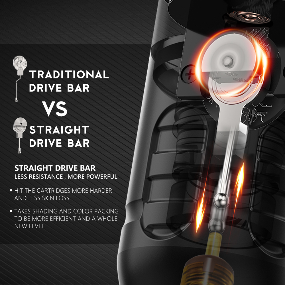 Ambition Zetton Tham Vọng Máy Xăm Không Dây zetton Mới Nhất Động Cơ Không Chổi Than 2400mah Pin 3.8mm 3.4mm