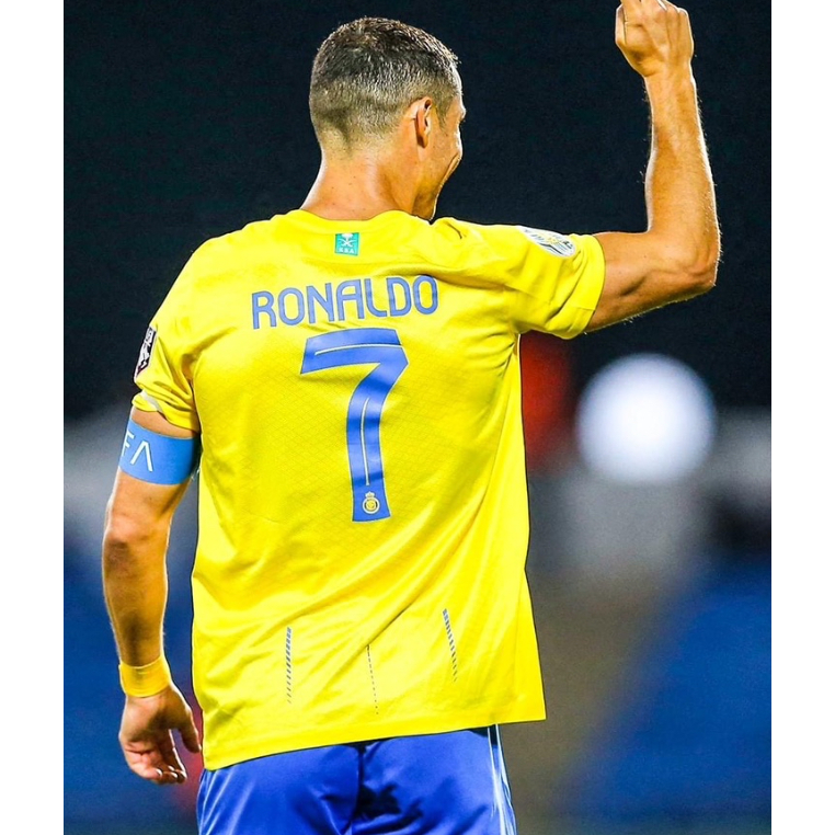 Áo Thun In Hình Al Nassr Ronaldo Jersey 2023-24