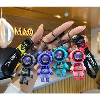 Mới móc khóa silicon hình phi hành gia / gấu tia chớp đáng yêu