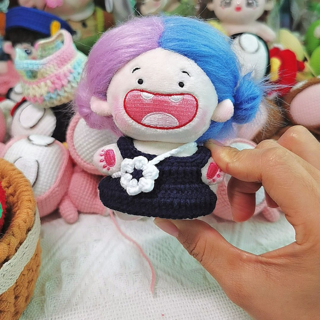 Búp Bê Nhồi Bông Hình Gấu Kuromi Dâu Tây 12cm Thay Thế Dễ Thương timetunnel