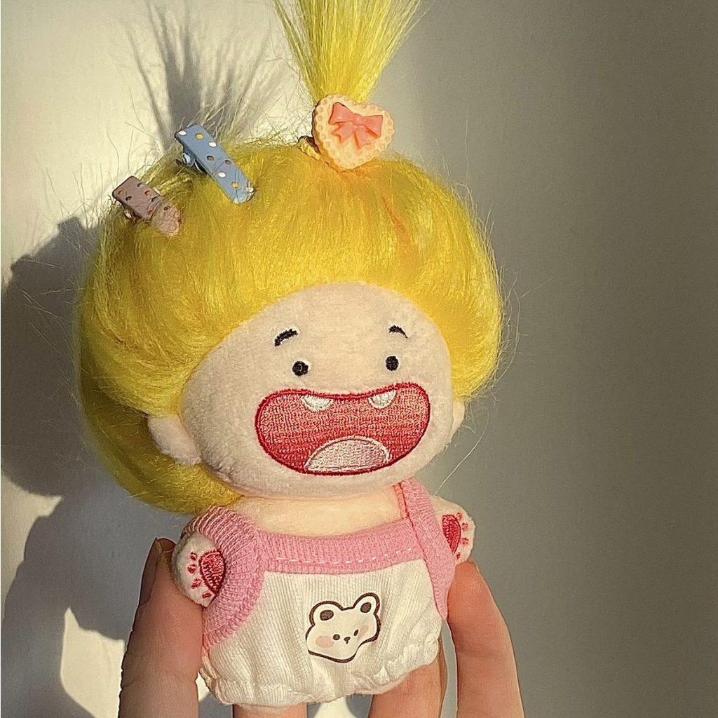 Búp Bê Nhồi Bông Hình Gấu Kuromi Dâu Tây 12cm Thay Thế Dễ Thương timetunnel