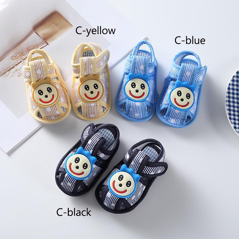 Xăng đan Thoáng Khí Trọng Lượng Nhẹ In Họa Tiết Hoạt Hình Dễ Thương An Toàn Cho Bé Sơ Sinh 0-18 Tháng walkers