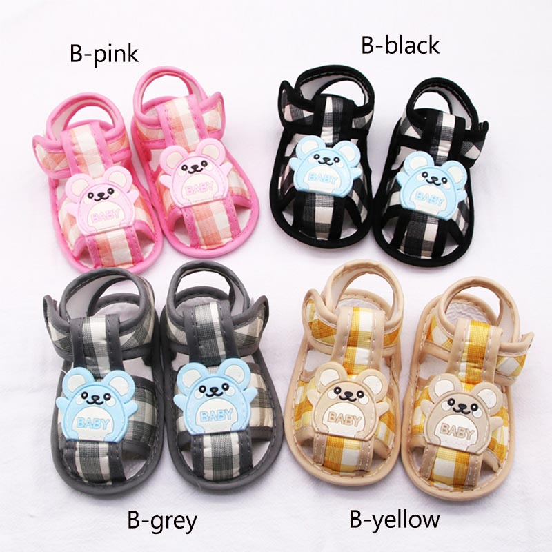 Xăng đan cotton Chống Trượt Thoáng Khí Dễ Thương Dành Cho Em Bé