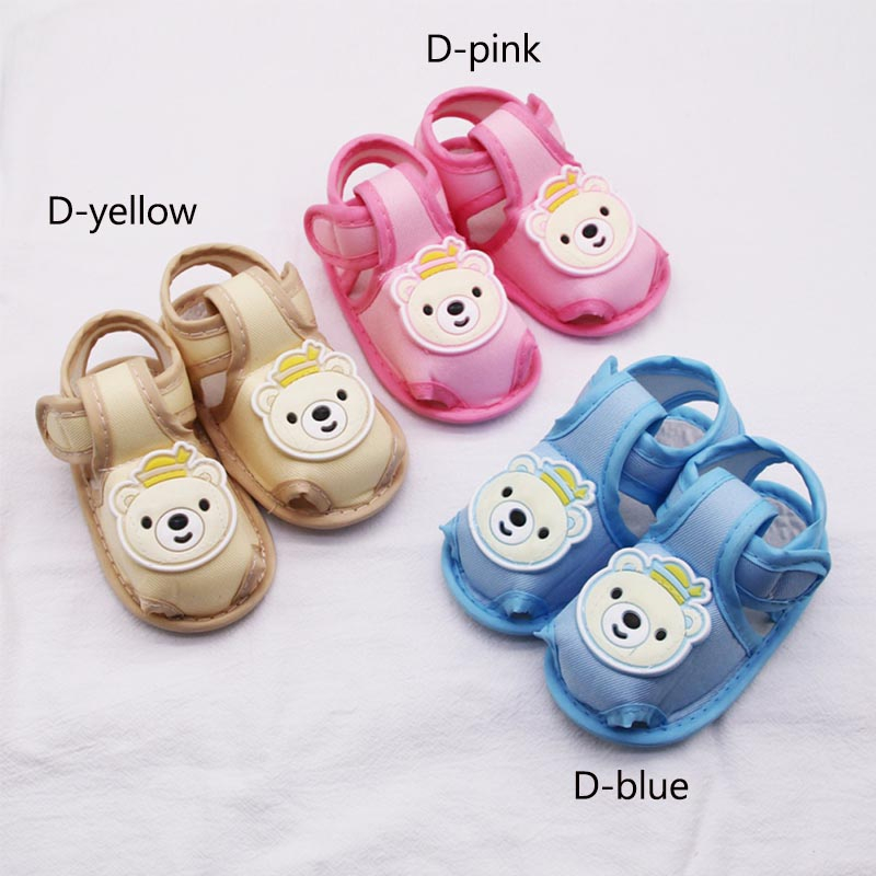 Xăng đan cotton Chống Trượt Thoáng Khí Dễ Thương Dành Cho Em Bé