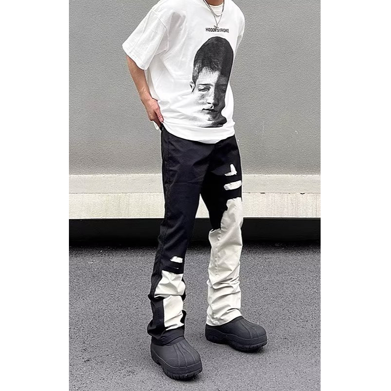 Mới Quần Jean Dài Dáng Ôm Phong Cách hip hop Mỹ Cá Tính Cho Nam Và Nữ