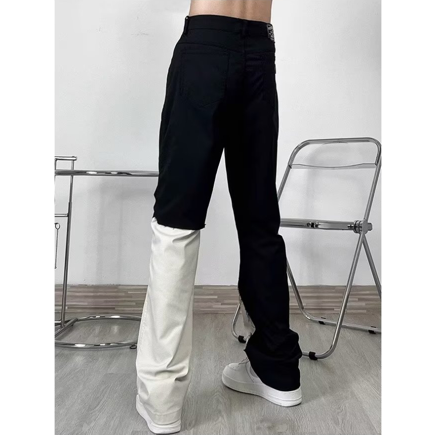 Mới Quần Jean Dài Dáng Ôm Phong Cách hip hop Mỹ Cá Tính Cho Nam Và Nữ
