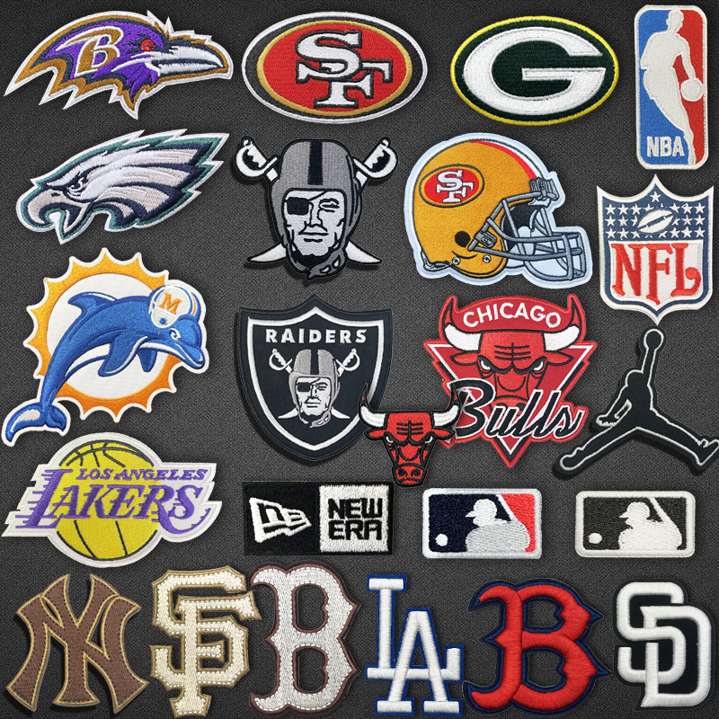 1 Miếng Dán Ủi Quần Áo / Túi Xách / Băng Cánh Tay Thêu logo nba mbl diy