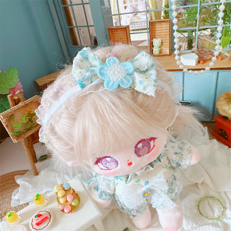 Bộ Quà Tặng Búp Bê 20cm Dễ Thương Gồm Áo Liền Quần + Quần + Băng Đô jungkook jin v suga rm