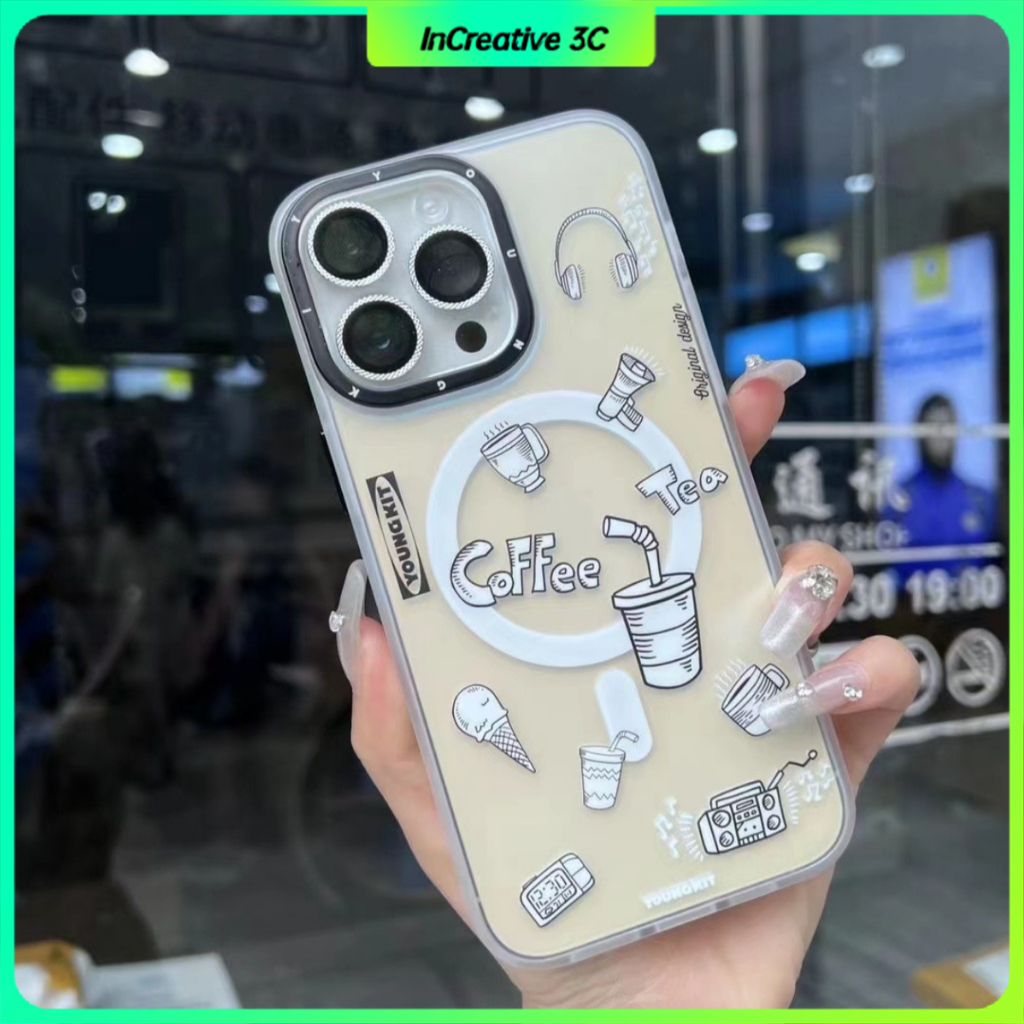 ốp lưng for iphone 13 14 pro max Ốp Điện Thoại Mỏng Nhẹ Kèm Giá Đỡ Từ Tính Chống Sốc / Dấu Vân Tay Cho iphone 14 13 pro max