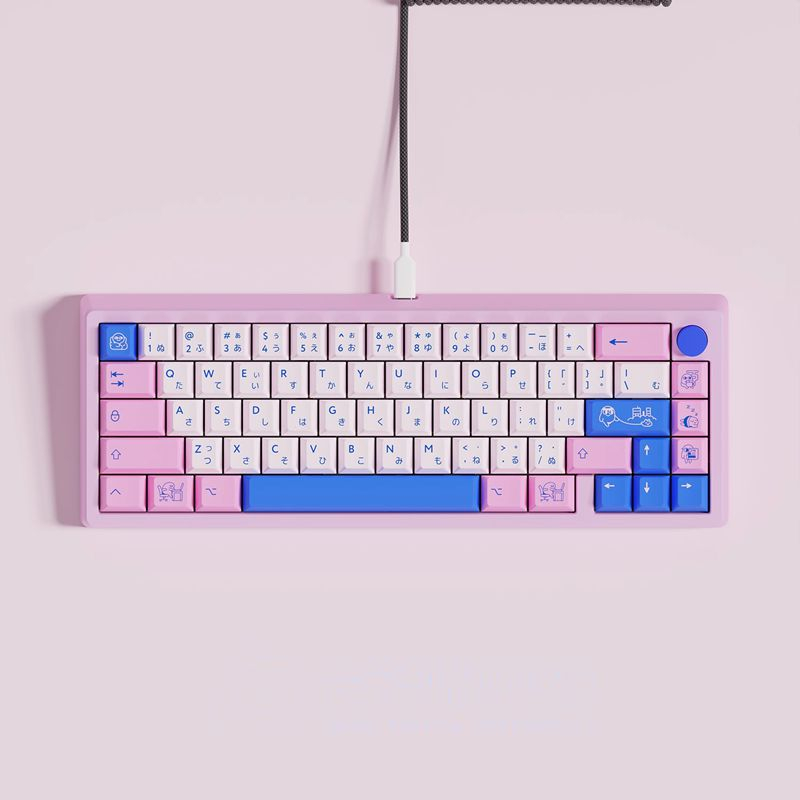 [Chỉ Keycap] POCO Pink-Blue Keycap 151 Phím Cherry Profile PBT Thăng hoa cho Cherry MX Switch Bàn ph