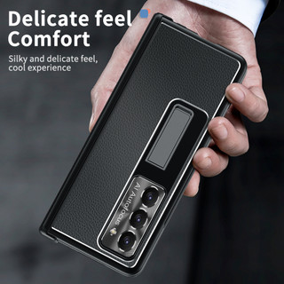 Ốp bao da điện thoại siêu mỏng nắp gập từ tính bảo vệ toàn diện 6 trong 1 cho samsung galaxy z fold 5 3 4 fold5 fold4 fold3