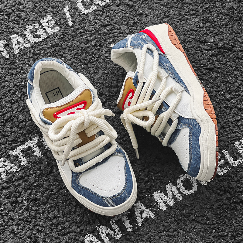Giày Thể Thao denim Cổ Thấp Thời Trang Cho Cặp Đôi