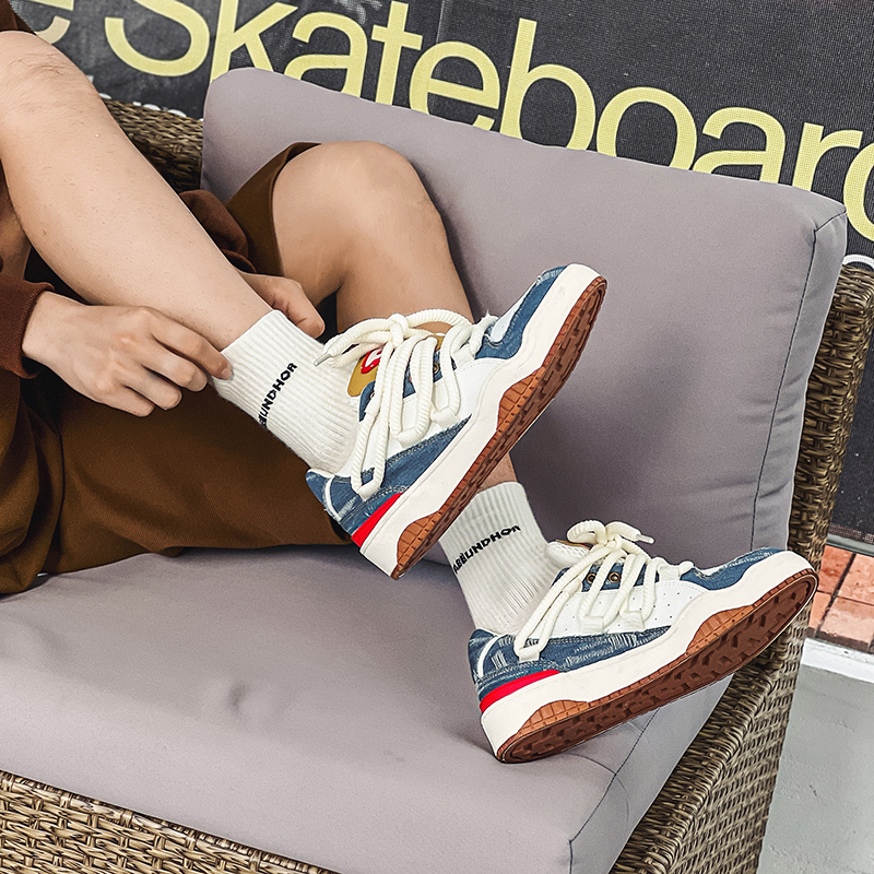 Giày Thể Thao denim Cổ Thấp Thời Trang Cho Cặp Đôi