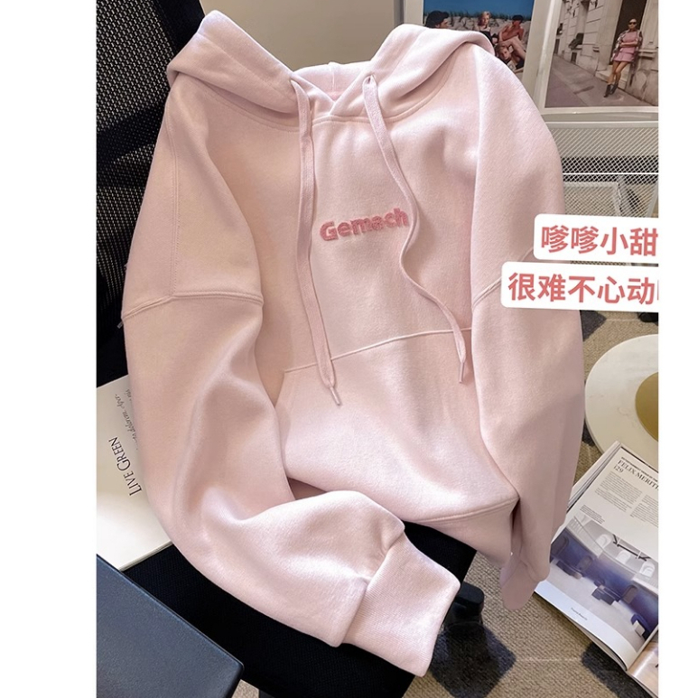 Áo Hoodie Mỏng Dáng Rộng Thêu Họa Tiết Thời Trang Xuân Thu Cho Nữ