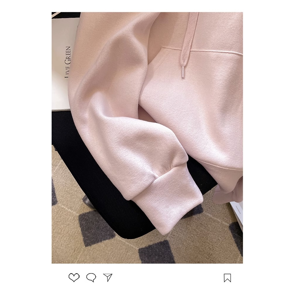 Áo Hoodie Mỏng Dáng Rộng Thêu Họa Tiết Thời Trang Xuân Thu Cho Nữ