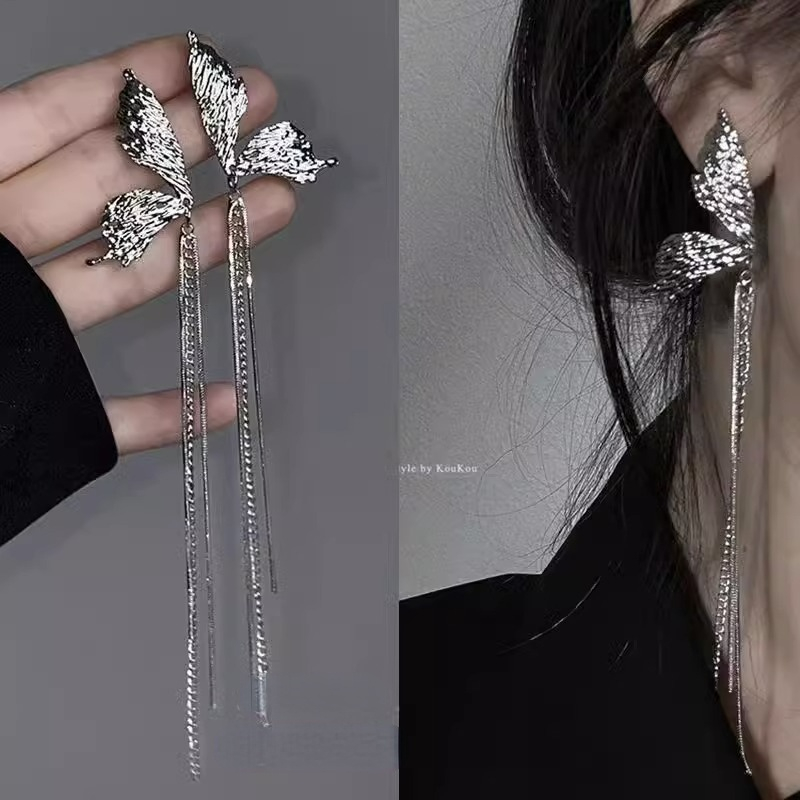 Hoa Tai Hình Bướm Đính Đá zircon Ngọt Ngào Cho Nữ