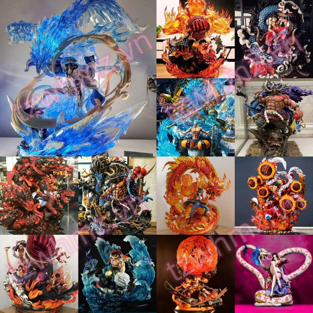 One Piece Naruto Lucky Pack Hộp bí ẩn Búp bê văn phòng trang trí bàn làm việc Mô hình búp bê hành động