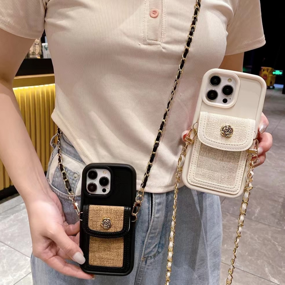 Ốp Điện Thoại tpu Mềm Hình Hoa Trà 3d Có Dây Đeo Cho iphone 15promax 14promax 14 13promax 13 12promax 12 11 xsmax xr x xs