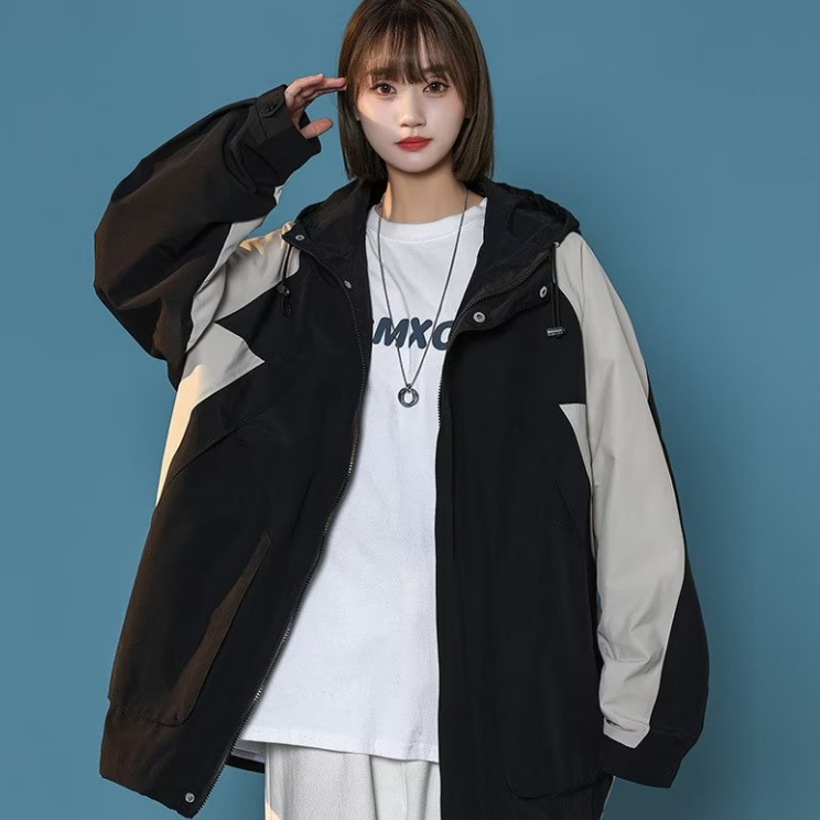 Áo Khoác Bóng Chày Có Mũ Trùm Phong Cách Nhật Bản Thời Trang Xuân Thu Cho Nam Cỡ áo khoác ngầu áo khoác bomber áo gió chống nắng áo khoác đôi nam nữ